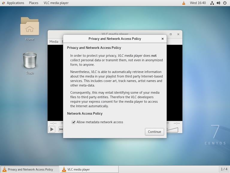 CentOS VLC Policy