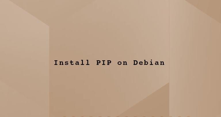 How to Install Pip on Debian 12