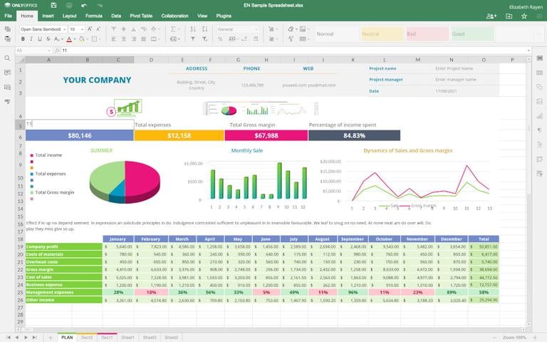 ONLYOFFICE Spreadsheet Editor