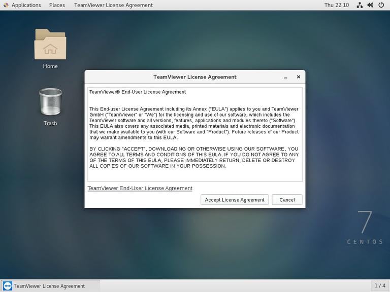 CentOS TeamViewer Default Browser