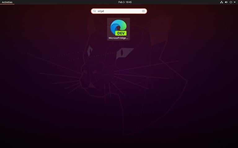 Ubuntu Open Microsoft Edge