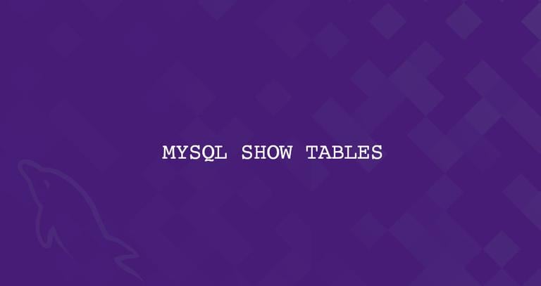 List (Show) Tables in a MySQL Database