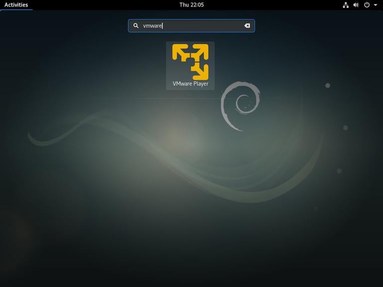 debian vmware activities