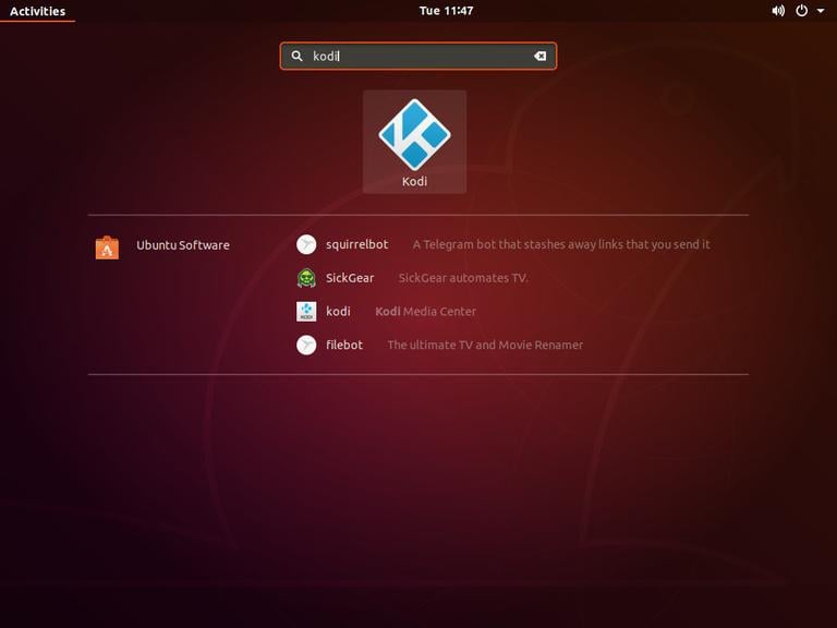 Ubuntu Start Kodi