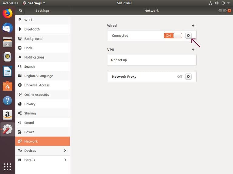 Ubuntu Network Settings