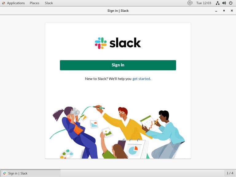 CentOS Slack Window