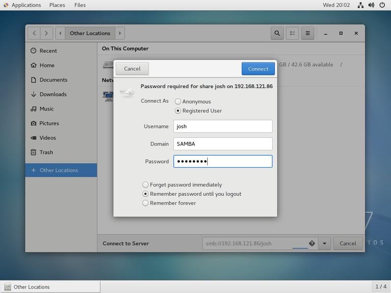 Gnome Samba Login