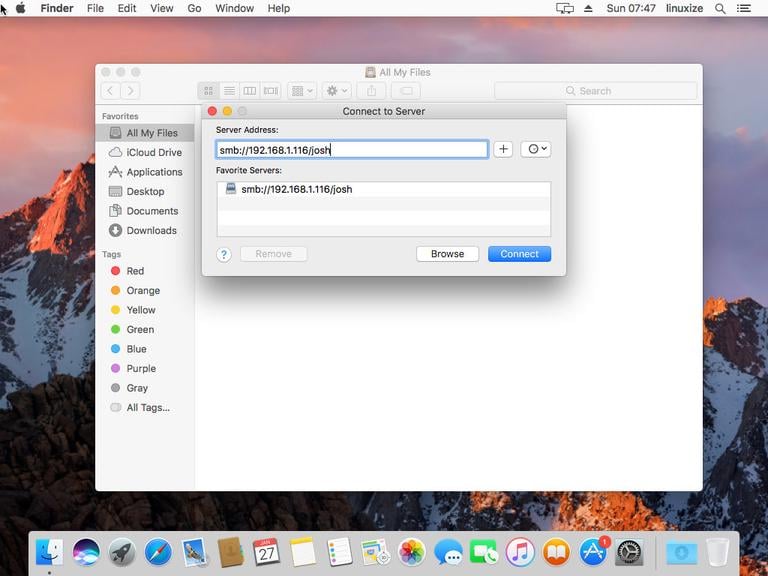 macOS Samba Connect