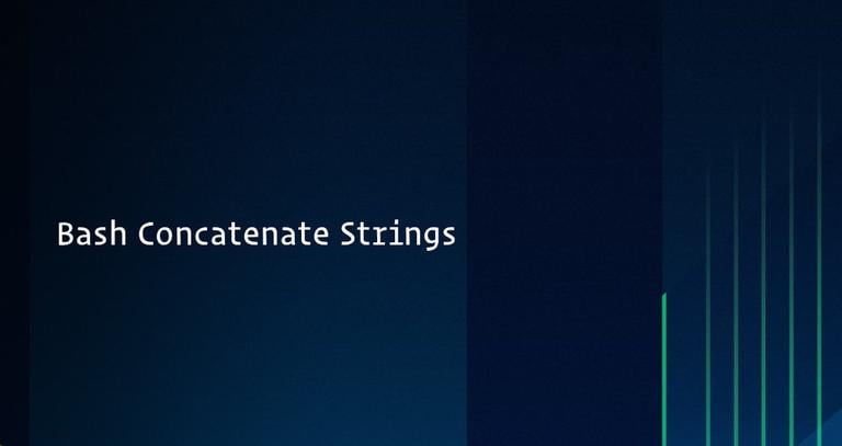 Bash Concatenate String Variables