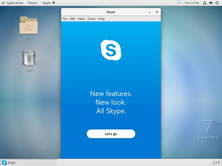 CentOS Skype Window